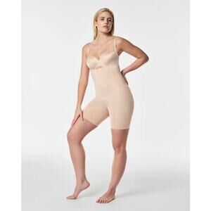 SPANXsculpt™ Women's Soft Nude OnCore Open-Bust Mid-Thigh Bodysuit Size XL NWT